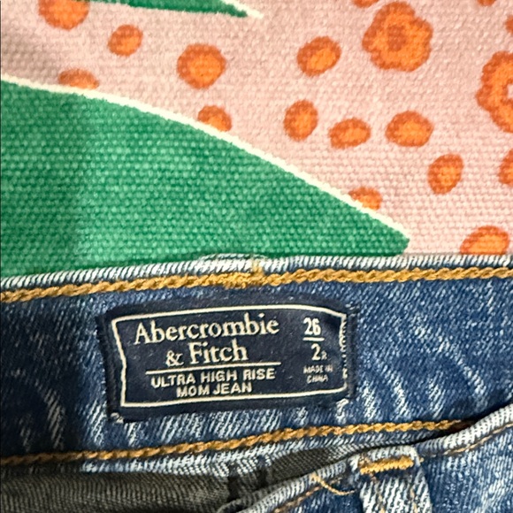 Abercrombie & Fitch Distressed Blue High Rise Jeans - Picture 7 of 8